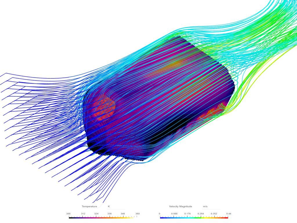 easee charging robot conjugate heat transfer cfd results