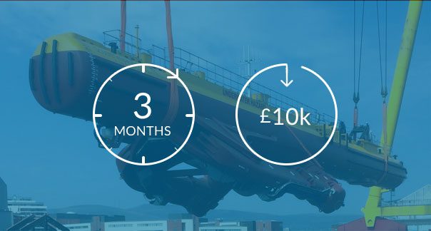 orbital marine power 3 months saved 10k GBP cost savings