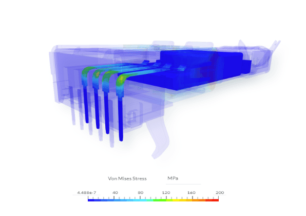 visualization of the two parts clipping together