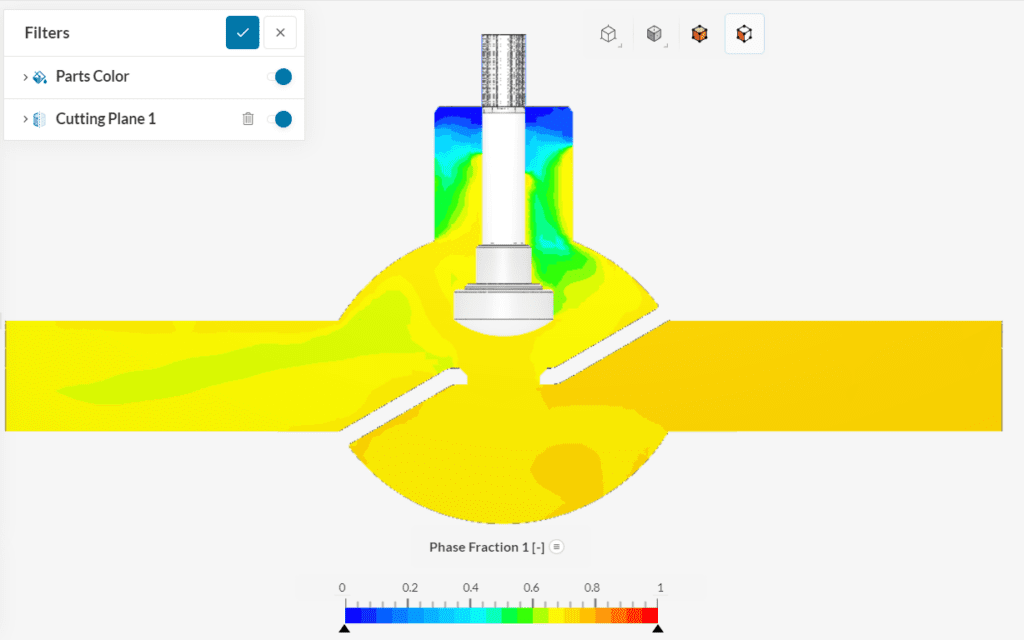 water phase fraction cutting plane globe valve multiphase