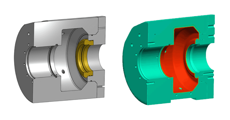 cad model and cae structural stress analysis of combustion chamber