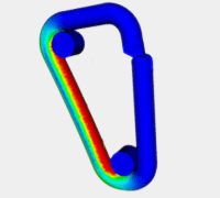 Dynamic analysis of a carabiner