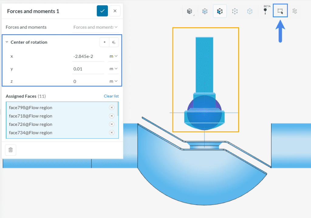 activate box selection tool to select multiple faces at once