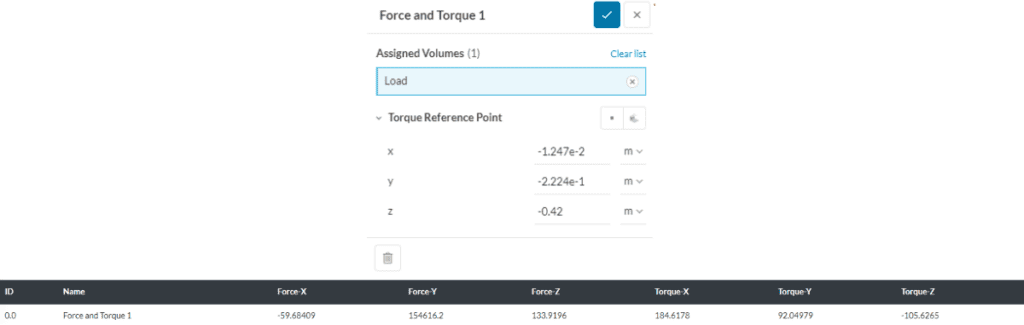 Definition and ouput - forces and torques - electromagnetics