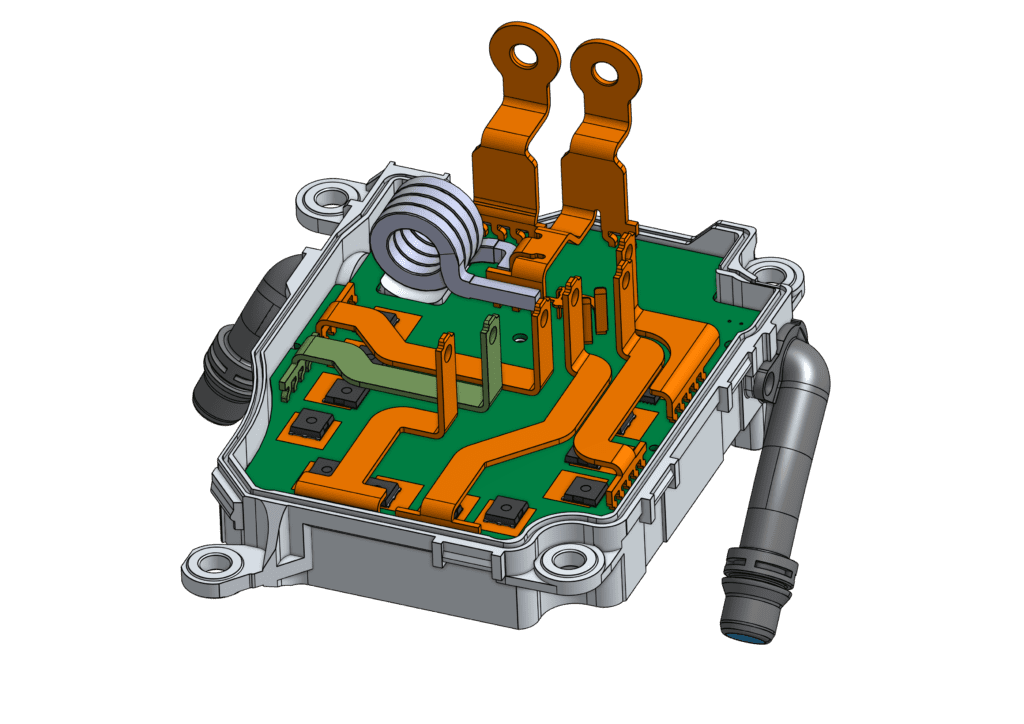 Inverter geometry model with part names